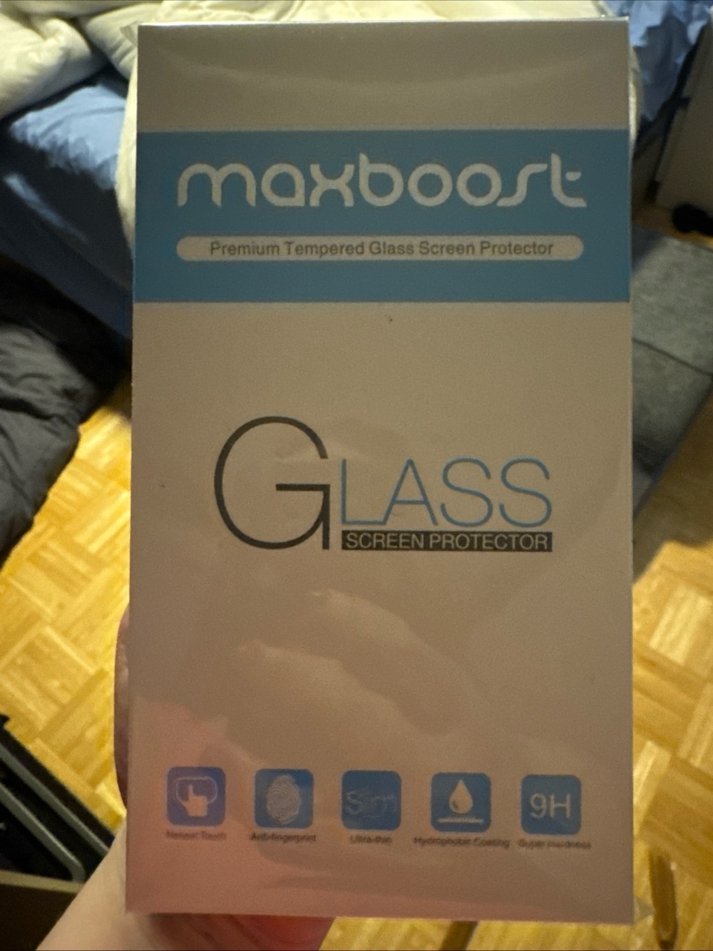 Blue Tempered Glass Screen Protector iPhone 7 privacy screen